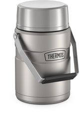 THERMOS front view showing jar and handle, durable travel benefit