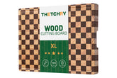 thetchry checkered front view showing large cutting surface and color