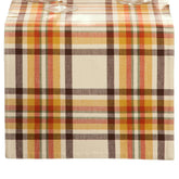 Threadmade runner front view showing rust plaid, adds warm seasonal style