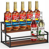 THYGIFTREE front view syrup rack showing neat bottle display and quick access
