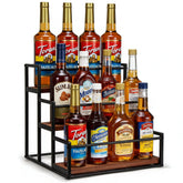 THYGIFTREE front view of 3-tier syrup rack showing neat bottle display and easy selection