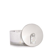 Thymes Frasier Fir front packaging showing flocked jar and holiday look, enhances décor