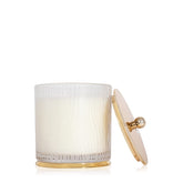 Thymes Frasier Fir front packaging showing decorative frosted glass and luxe gold finish
