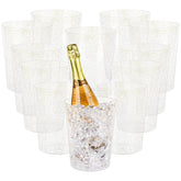 Tiawudi front view of 12-pack buckets showing sparkly gold finish and value