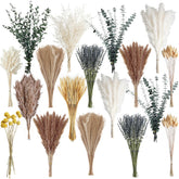 Tikaray front view pampas bouquet showing full natural boho mix for instant styling