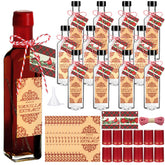 Tioncy clear glass bottles front view shows neat gift-ready presentation and storage
