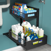 TISTAYA front view of under-sink organizer for better cabinet access