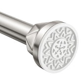 TITGIPE front view of nickel shower rod showing sleek design and easy install benefit