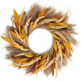 TIVMIK front door wreath showing warm autumn curb appeal