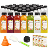 TOMNK front view of full 100-pack showing bottles and caps for quick setup