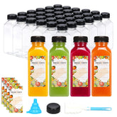 TOMNK front view of 48-pack bottle kit showing caps and labels for ready use