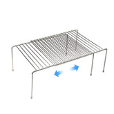 Tomorotec front view showing adjustable shelf and compact storage benefit
