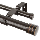 TONIAL double curtain rod full setup showing dual tracks and balanced appearance