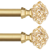 TONIAL packaged two-pack curtain rods showing full product and matching finials enhancing decor