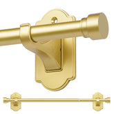 TONIAL gold front packaging showing rod and brackets for quick setup