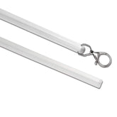 TOOFN front packaging showing two clear curtain wands and included hooks, easy installation benefit