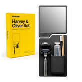 TOOLETRIES Harvey front view showing compact charcoal organizer and tidy storage