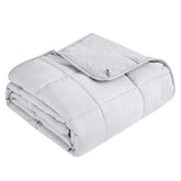 Topcee front view blanket on bed showing full queen coverage and calming look