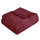 Topcee front view of queen weighted blanket showing full coverage and comfort