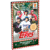 Topps advent calendar front view showing sealed box and festive artwork, Topps collectible gift appeal