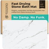 TOSORO front view sandstone mat showing sleek spa-style look and fast drying