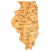 Totally Bamboo Illinois engraved front for distinctive serving