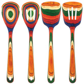 Totally Bamboo front packaging showing colorful Marrakesh set and benefit of vibrant kitchen style