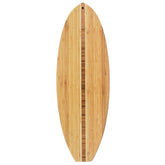 Totally Bamboo front view showing surfboard shape and serving style benefit