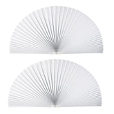 Touri front view of pleated arch shade showing clean semicircle fit and light diffusion benefit