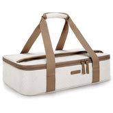 TOURIT front view of carrier showing size and zippered closure for easy transport