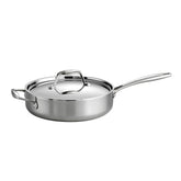 Tramontina front view showing pan and lid, highlighting professional finish