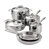 Tramontina front view of full 10-piece set showing professional versatility