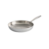 Tramontina fry pan front view showcasing sleek stainless steel and cooking surface benefit durability