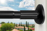 Treije front view full-length rod showing clean black finish and fit benefit