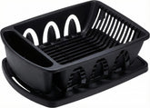 Tribello front view of dish rack showing organized drying and countertop protection