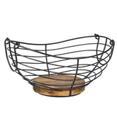 Tribello fruit basket front view showing full capacity and stylish display benefits