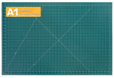 Tujurich front flat lay showing full 35x23 mat and clear grids for precise cutting