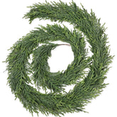 Tulvend front view of 9ft garland showing full length and packaging benefit