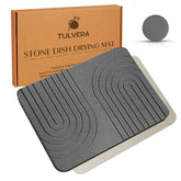 Tulvera front view on counter showing minimalist drying benefit