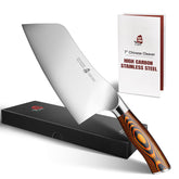 TUO cleaver front view showing blade and balance for reliable chopping
