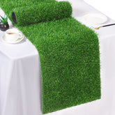 TURSTIN front view of grass runner showing full 12x108 size and crisp green benefit
