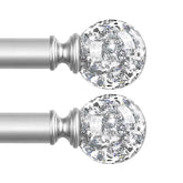 TVWOO packaged 2-pack rods showing front view and hardware for easy installation