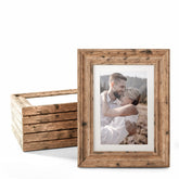 TWING front view walnut frame set showing coordinated rustic appeal