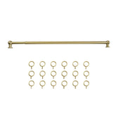 TWOPAGES gold café rod front view shows sleek finish and sturdy profile