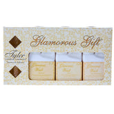 TYLER CANDLE COMPANY front packaging showing all set pieces and gifting appeal