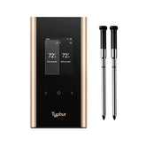 Typhur front display showing live temperatures and easy controls for quick monitoring