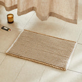 TYUU front view of waffle bath mat showing design and comfort