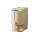 UFORU front view of 13 lb rice dispenser showing clean storage benefit