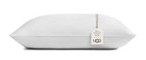 UGG Danielle front view showing crisp white pillow and inviting loft