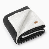 UGG Nita front view charcoal grey showing neat box stitching and modern look